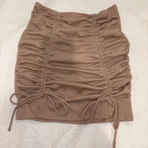 Tan Princess Polly Mini Skirt